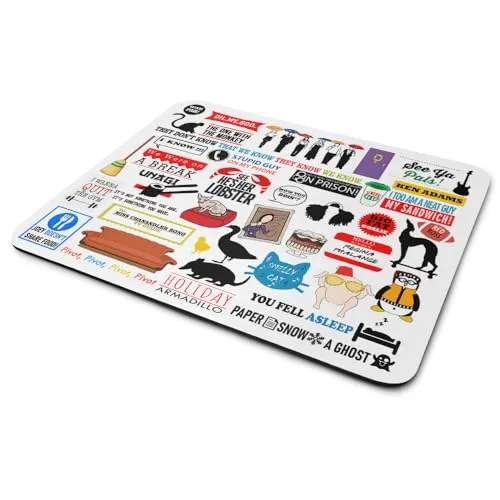 Mousepad com os ícones da série