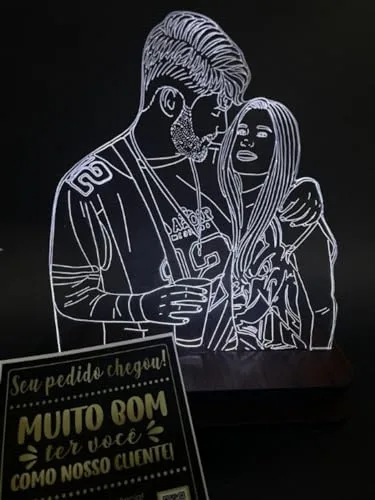 Luminária personalizada com foto