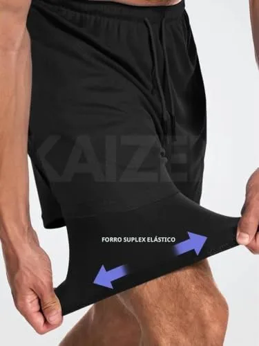 Short de corrida dois em um - foto 5