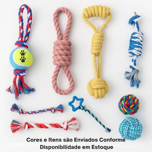 Kit de brinquedos variados para cães - foto 2