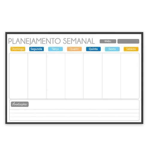 Quadro planner para a parede