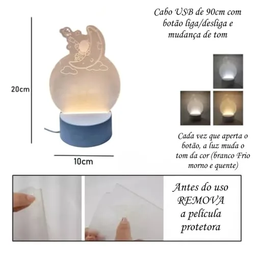 Lousa de recados iluminada de astronauta - foto 4