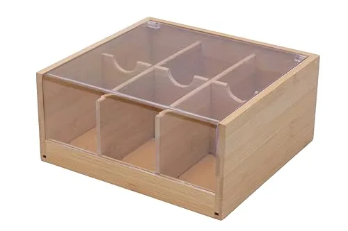 Caixa de chá com visor