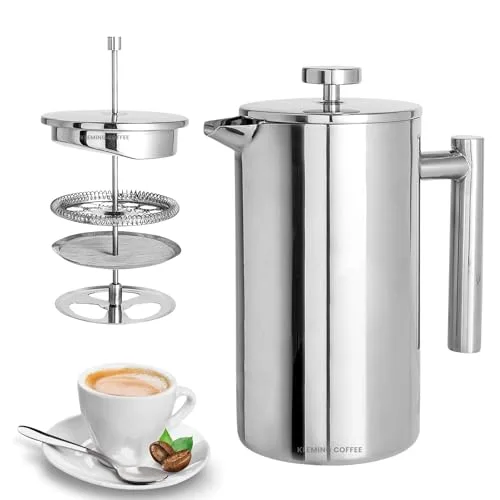 Prensa francesa térmica de inox