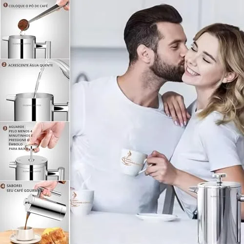 Prensa francesa térmica de inox - foto 6