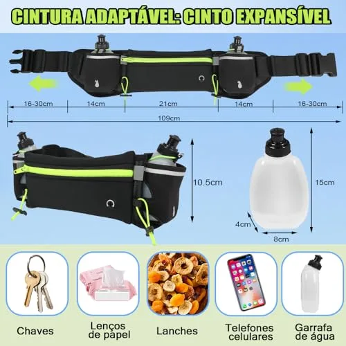 Cinto de hidratação com garrafas - foto 2