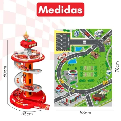 Pista de carrinho com posto e bombeiro - foto 2