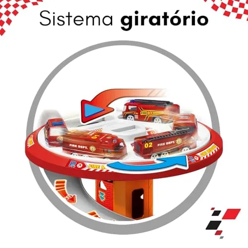 Pista de carrinho com posto e bombeiro - foto 3