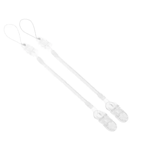 Prendedores de chupeta transparentes