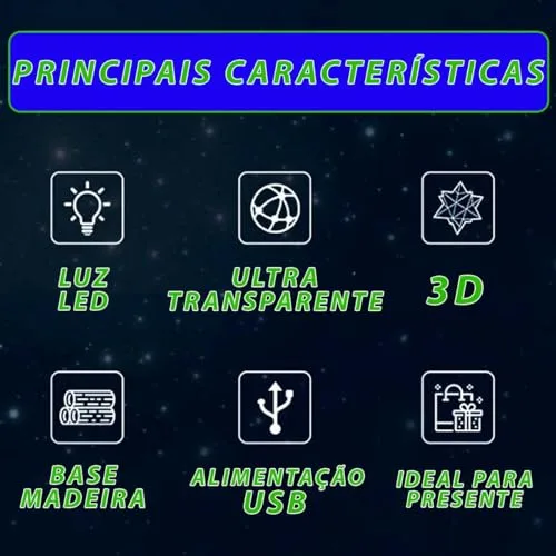Luminária de planeta e galáxia - foto 2