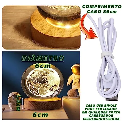 Luminária de planeta e galáxia - foto 3
