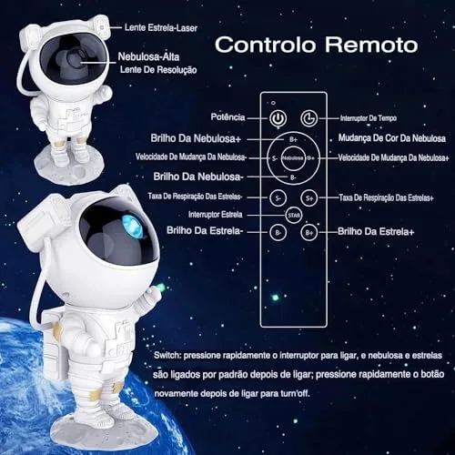 Projetor de galáxia para o quarto - foto 4