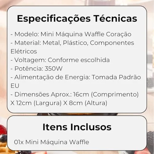Máquina de waffle em formato de coração - foto 6