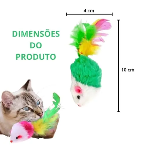 Ratinho de pelúcia com penas - foto 4