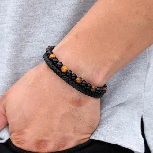 Pulseira masculina de pedras - foto 4