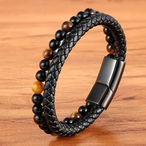 Pulseira masculina de pedras - foto 6
