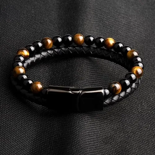 Pulseira masculina de pedras - foto 6