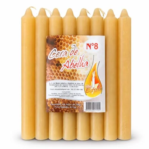Kit de velas de cera de abelha