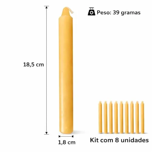 Kit de velas de cera de abelha - foto 5