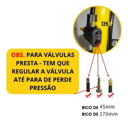Bomba de ar com manômetro - foto 4