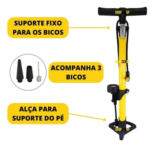 Bomba de ar com manômetro - foto 5