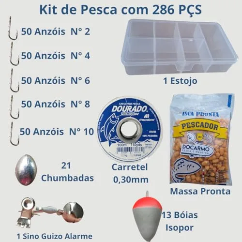 Kit de anzol, chumbada e boia - foto 4