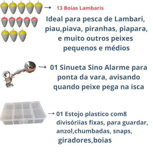 Kit de anzol, chumbada e boia - foto 5