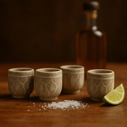 Copos de pedra-sabão para dose - foto 2