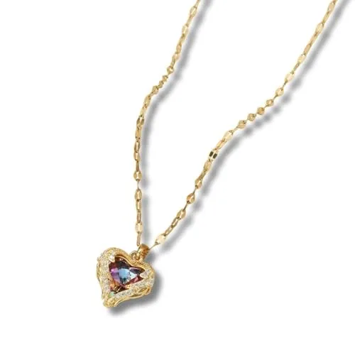 Colar com pingente banhado a ouro