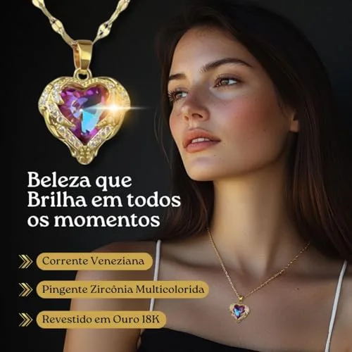 Colar com pingente banhado a ouro - foto 2
