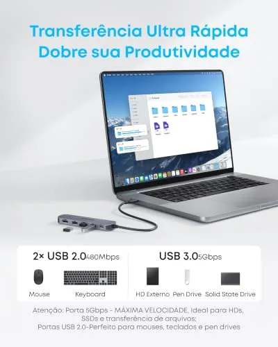 Hub USB-C multifunção - foto 5