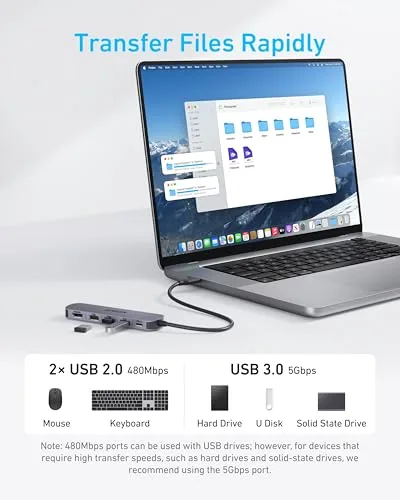 Hub USB-C para o notebook - foto 6