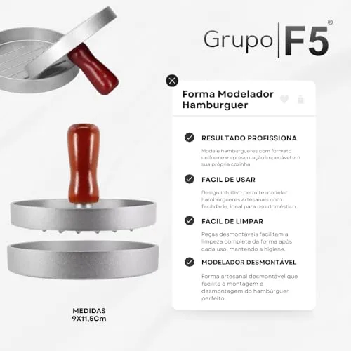 Prensa para hambúrguer - foto 4