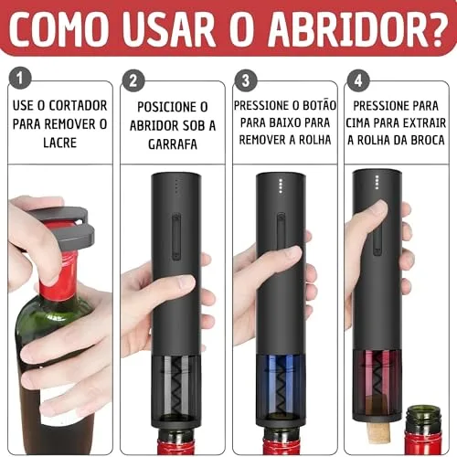 Kit abridor de vinho elétrico - foto 2