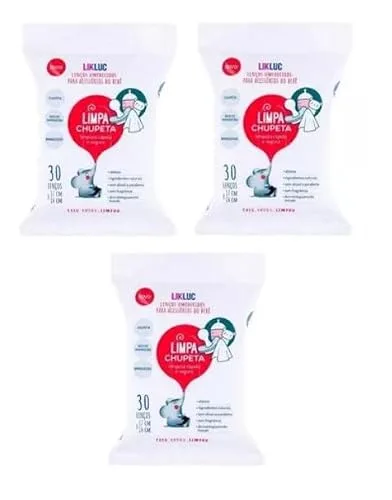 Lenços para limpar chupetas