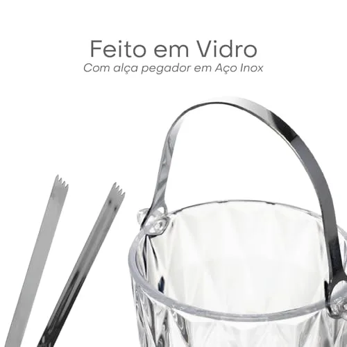 Balde de gelo com pegador - foto 2
