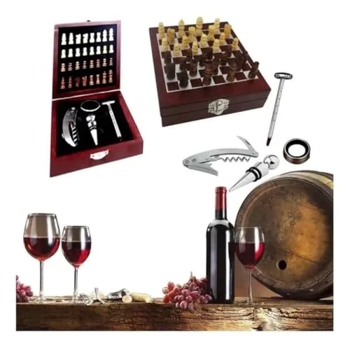 Kit de vinho com jogo de xadrez - foto 4