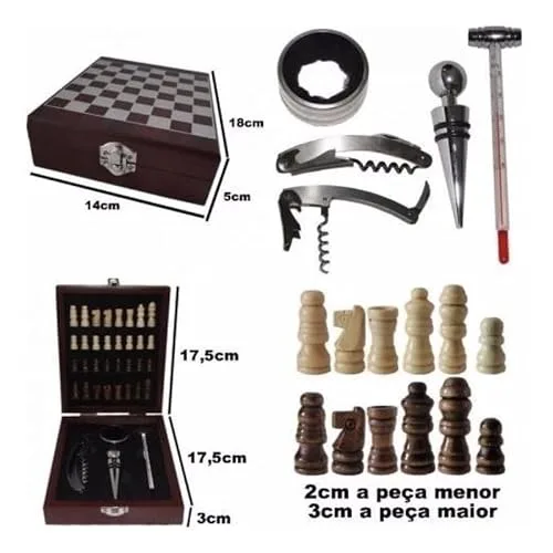 Kit de vinho com jogo de xadrez - foto 5
