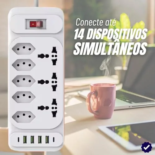 Filtro de linha com USB-C - foto 5