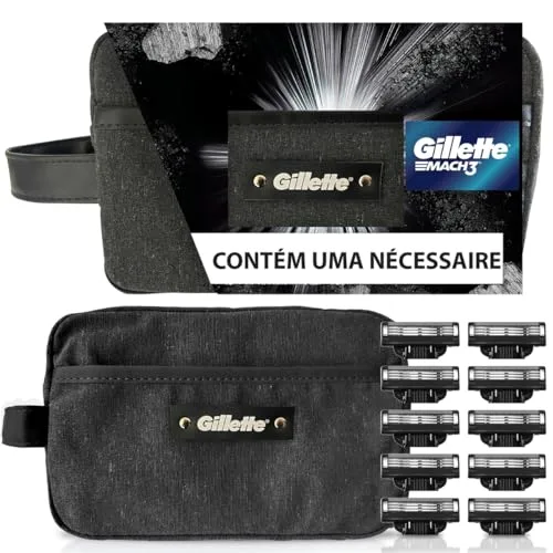 Kit de barbear com necessaire