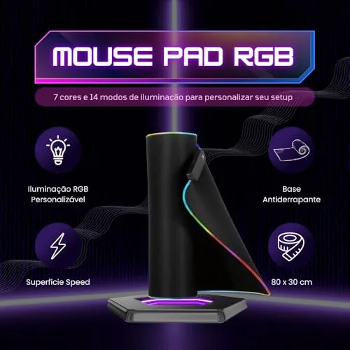 Mousepad com borda iluminada - foto 2