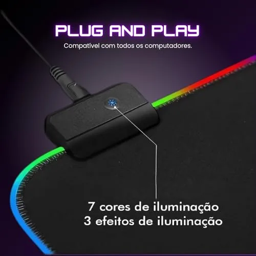 Mousepad com borda iluminada - foto 5