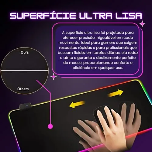 Mousepad com borda iluminada - foto 6