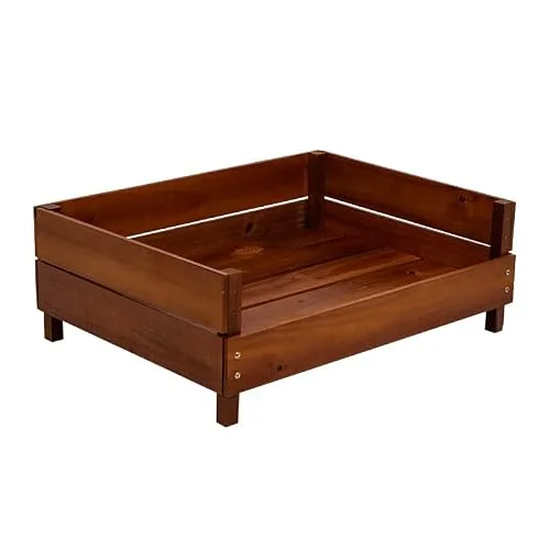 Cama suspensa de madeira