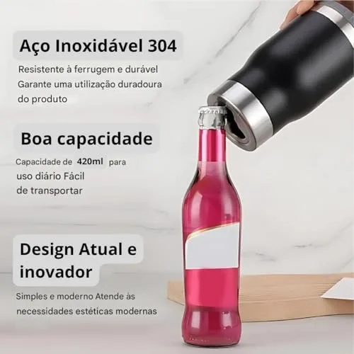 Porta-lata térmico com abridor - foto 5