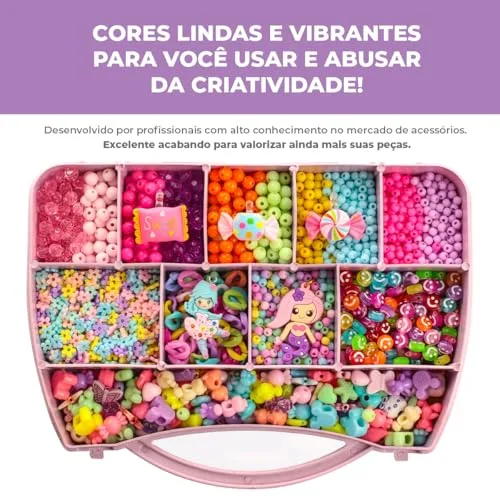 Maleta de miçangas para montar pulseira - foto 5