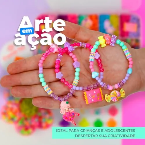 Maleta de miçangas para montar pulseira - foto 6
