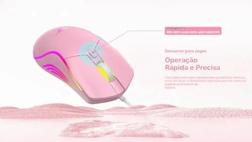 Mouse gamer colorido - foto 6