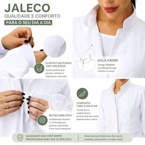 Jaleco branco feminino - foto 4