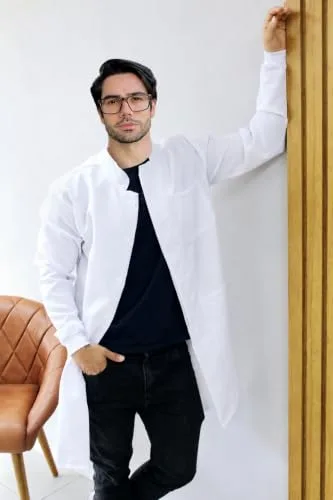 Jaleco branco masculino - foto 5